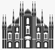 Milan Cathedral Vector Illustration eps 8 file format