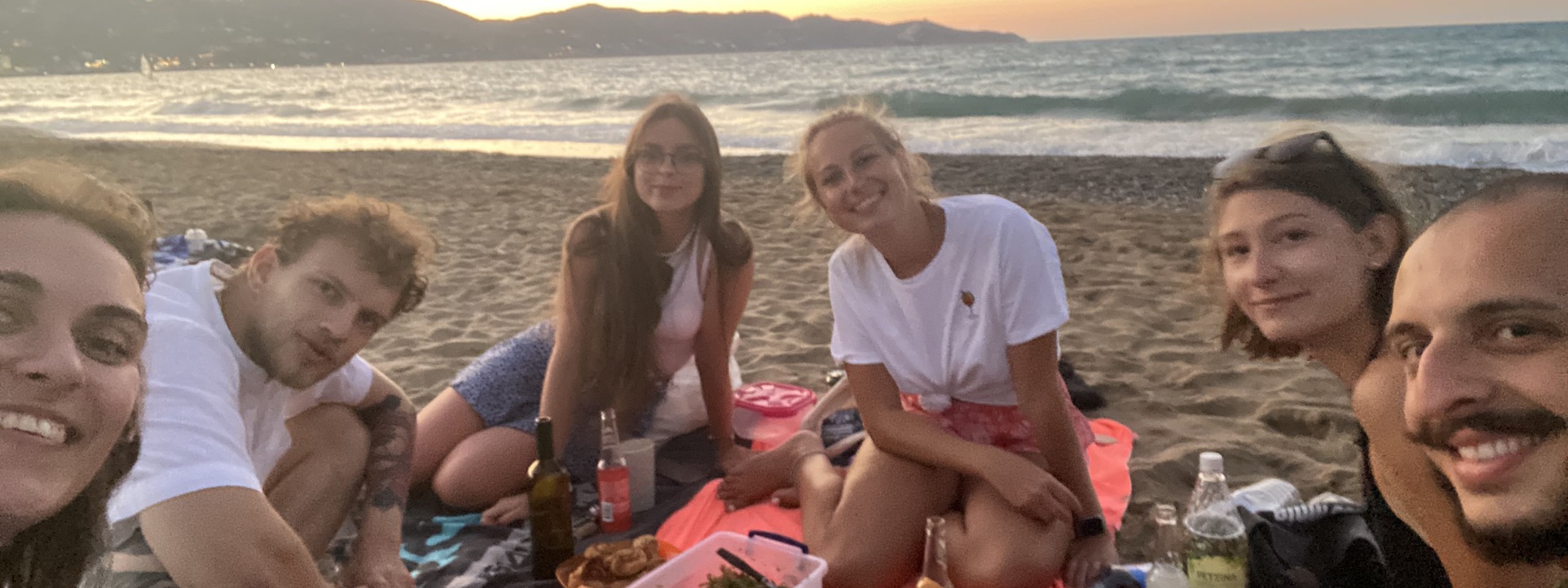 "The wine-dark sea." - Homer graduate students beach