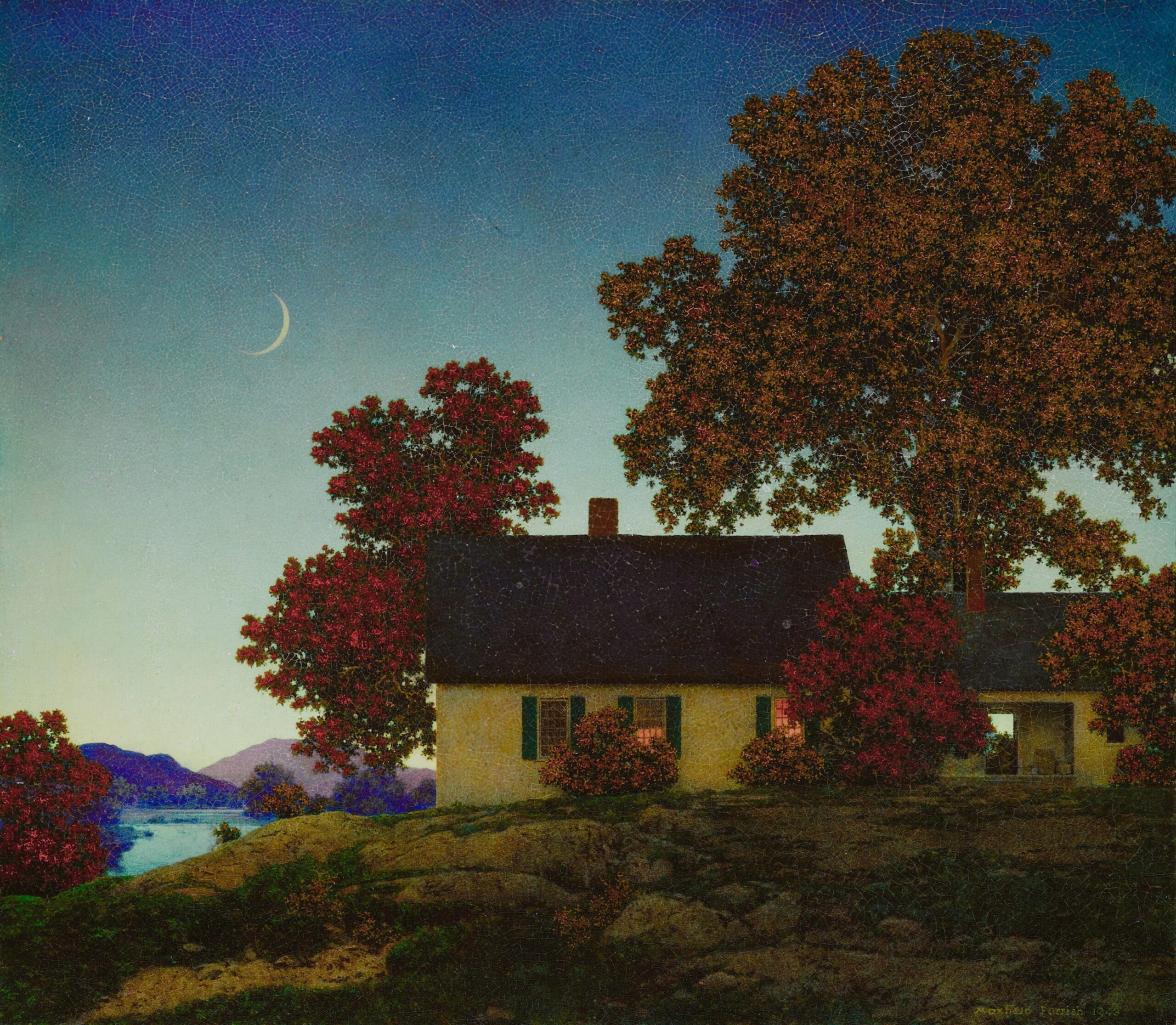 New Moon (1943) by Maxfield Parrish